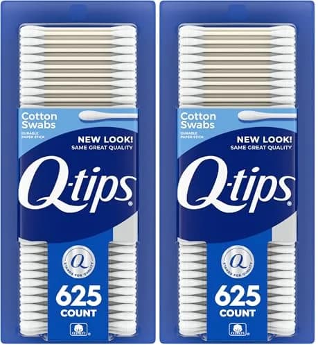Q-tips Cotton Swabs for Hygiene and Beauty Care Original Cotton Swab Made with 100% Cotton 1250 Count (Pack of 2) thumbnail 1