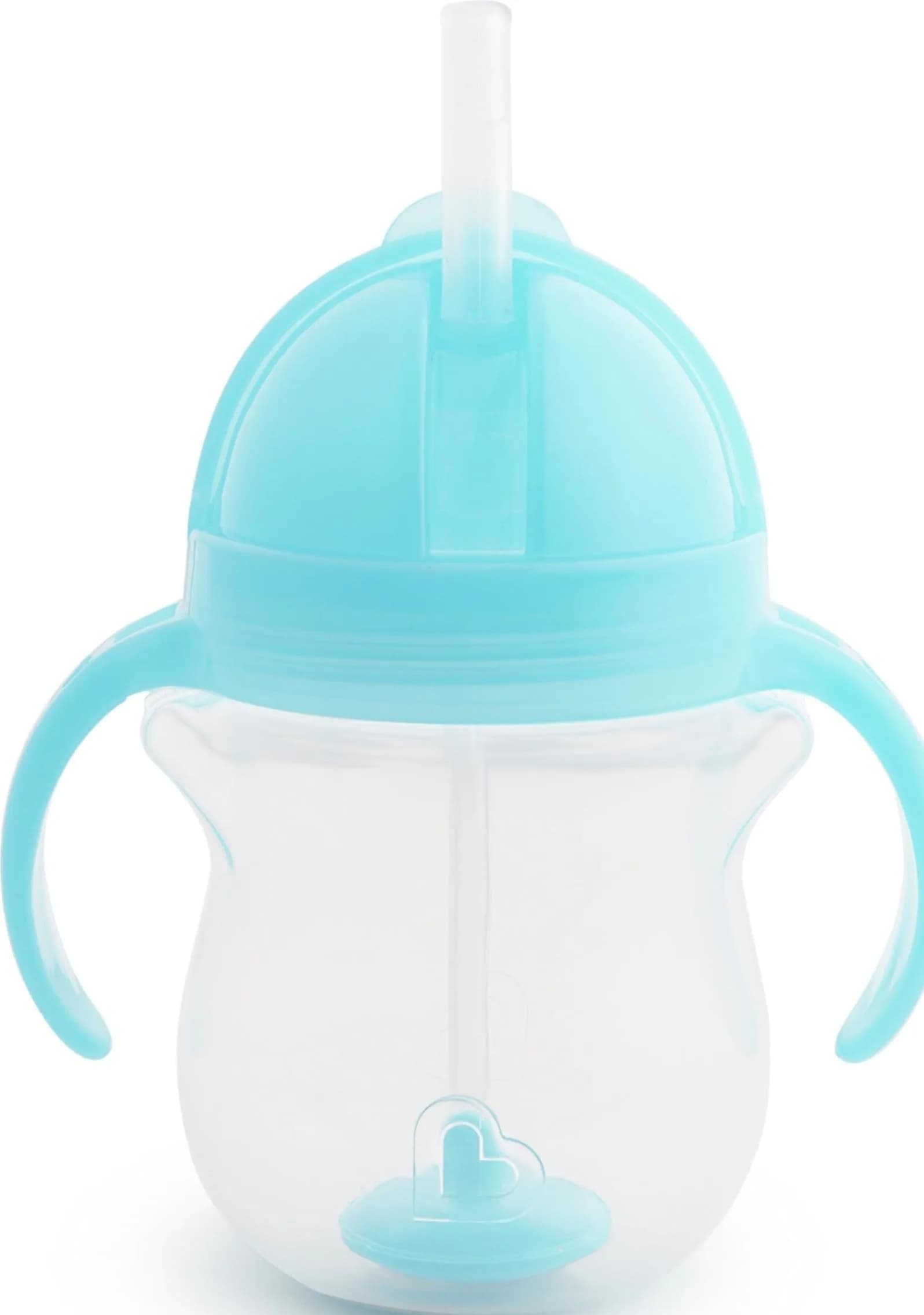 Munchkin Any Angle Blue 200ml Sippy Cups - Spill-Proof Weighted Straw Toddler Cups (2 Count) - main product image
