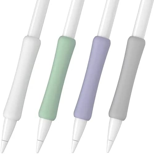 FAFALITHIC 4 Pack Silicone Grip for Apple Pencil 1st Gen, Pro, USB-C | Ergonomic Design thumbnail 1
