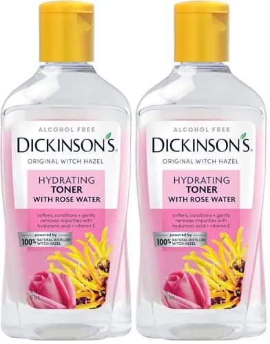 Dickinson's Witch Hazel Hydrating Toner Rosewater 16 Fl Oz | Alcohol-Free, 98% Natural Formula for Sensitive Skin thumbnail 1