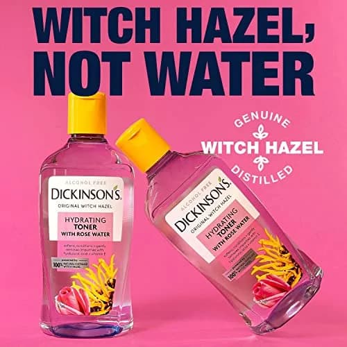 Dickinson's Witch Hazel Hydrating Toner Rosewater 16 Fl Oz | Alcohol-Free, 98% Natural Formula for Sensitive Skin thumbnail 6
