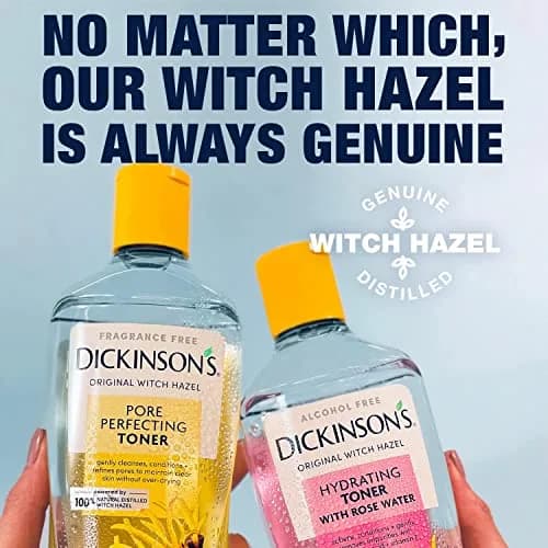 Dickinson's Witch Hazel Hydrating Toner Rosewater 16 Fl Oz | Alcohol-Free, 98% Natural Formula for Sensitive Skin thumbnail 7