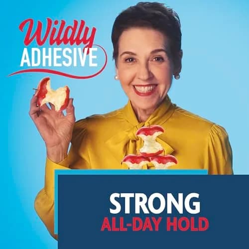 Sea-Bond Secure Denture Adhesive Seals Uppers 60 Count (1.08 kg) | Zinc-Free All-Day Hold thumbnail 2