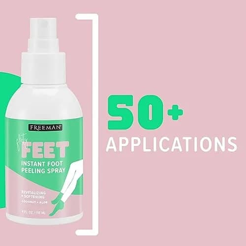 Freeman Flirty Feet Coconut & Aloe Foot Peeling Spray 236ml (8 fl.oz.) | Exfoliates Dead Skin for Soft Feet thumbnail 2
