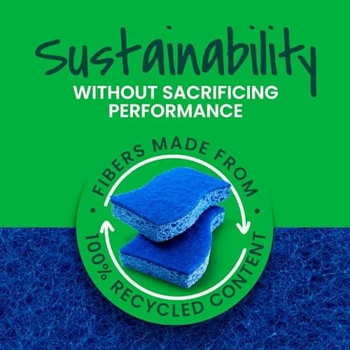 Scotch-Brite Zero Scratch Scrub Sponge, 12 Count (Pack of 2) | Cleans 3x Faster thumbnail 6