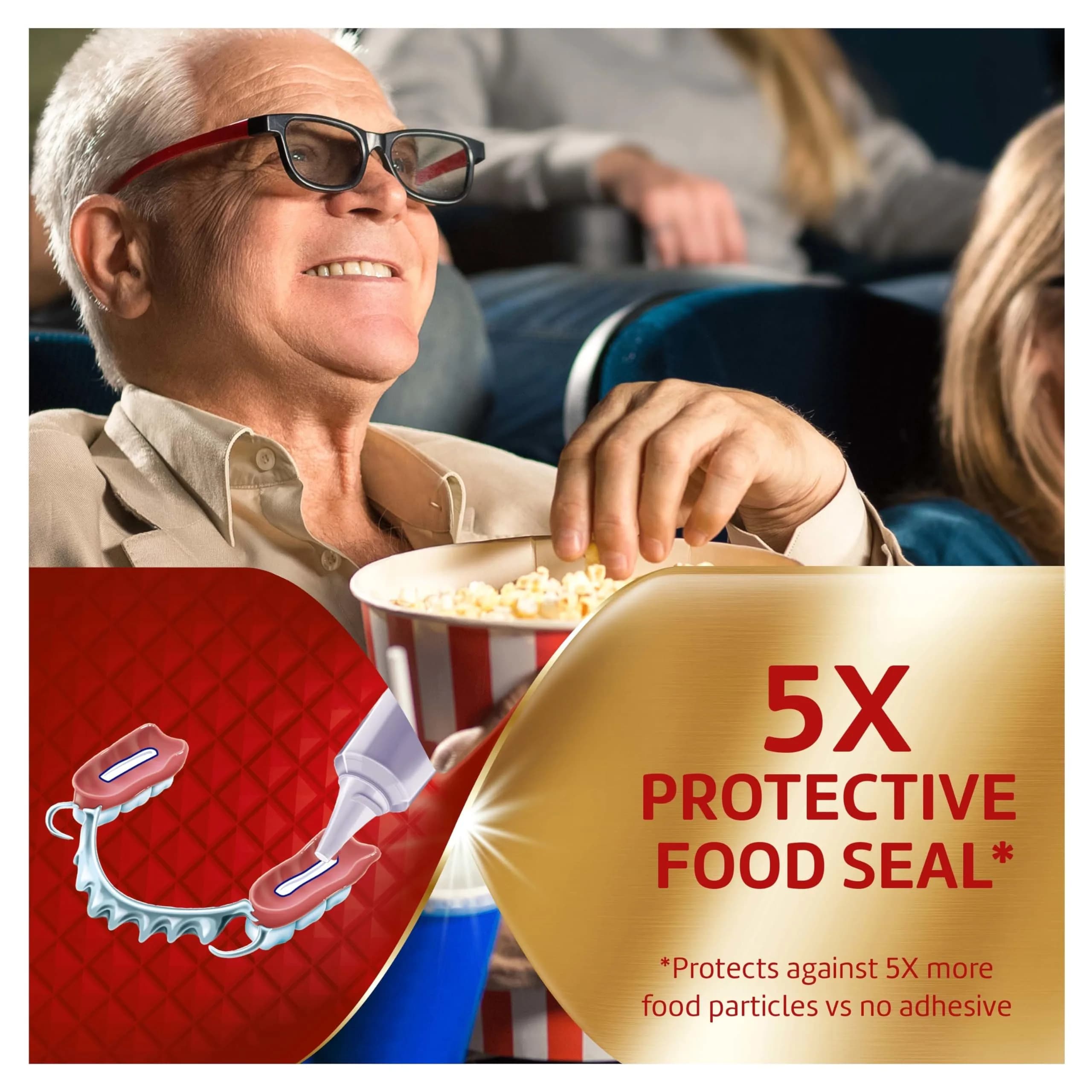 Super Poli-Grip Power Max Denture Adhesive Cream, 4.4 oz (125 g) Pack of 2 | Strongest Hold & Food Seal - view 3