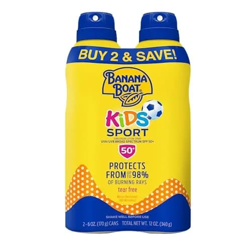 Banana Boat Kids Max SPF 100 Sunscreen Spray 354ml (12 Fl Oz) Pack of 2 | Pediatrician Tested for Sensitive Skin thumbnail 1