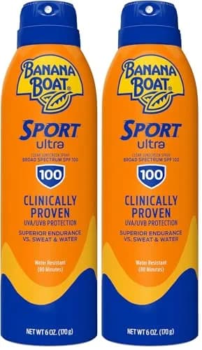 Banana Boat Sport Ultra Sunscreen Spray SPF 100 | 354ml (12 Fl Oz) Pack of 2 | Clinically Proven UVA/UVB Protection thumbnail 1