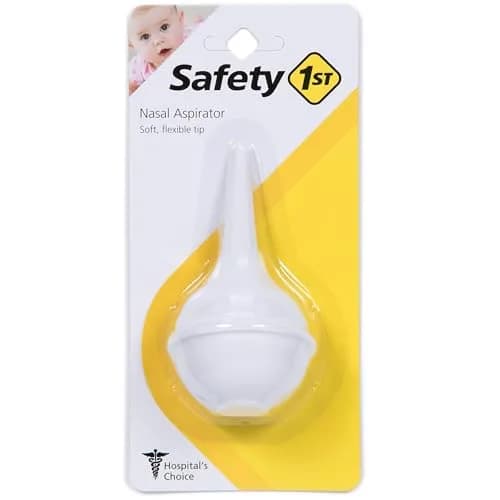 Safety 1st Nasal Aspirator, White, Pack of 2 | Gentle Suction for Clear Breathing thumbnail 2