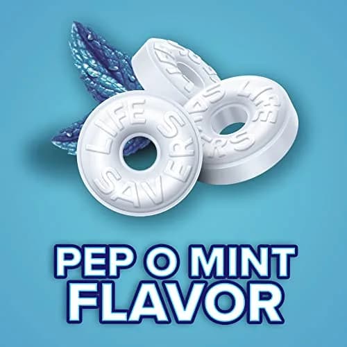 Life Savers Pep-O-Mint Hard Candy Individually Wrapped, Party Size Bulk Bag 1.63 kg (2.8 LB) — Fresh Breath Mint thumbnail 3