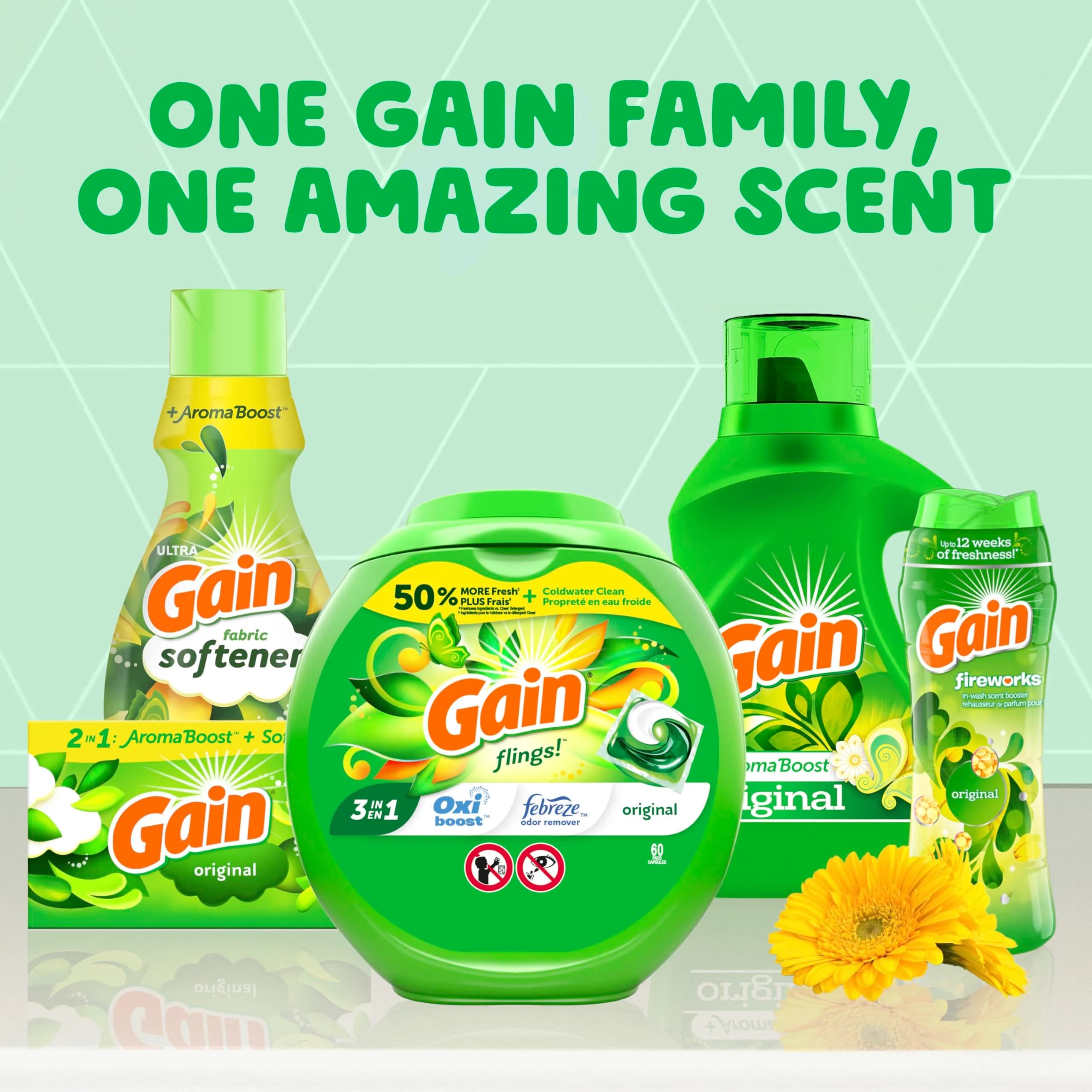 Gain Liquid Laundry Detergent Original Scent 154 oz | Concentrated Formula for Indian Homes - view 7