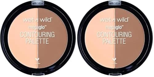 wet n wild MegaGlo Contour Palette Dulce De Leche 2 Count | Sculpted Face Contour & Highlight Kit thumbnail 1