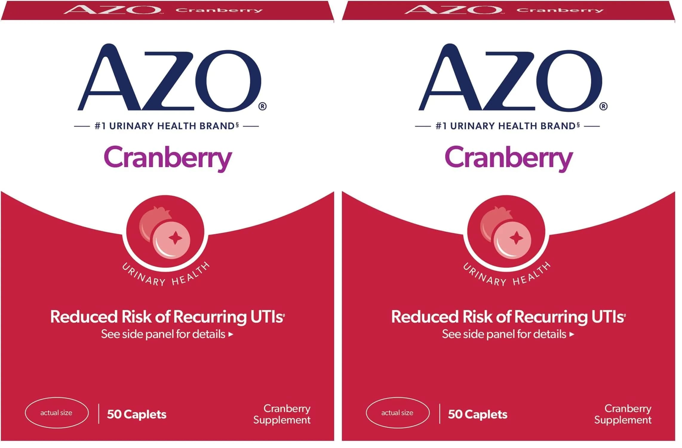 AZO Cranberry Pills 100 Count (Pack of 2) | Urinary Tract Health Supplement