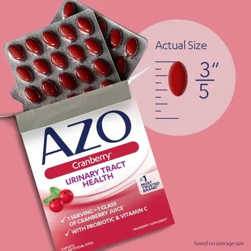 AZO Cranberry Pills 100 Count (Pack of 2) | Urinary Tract Health Supplement thumbnail 6