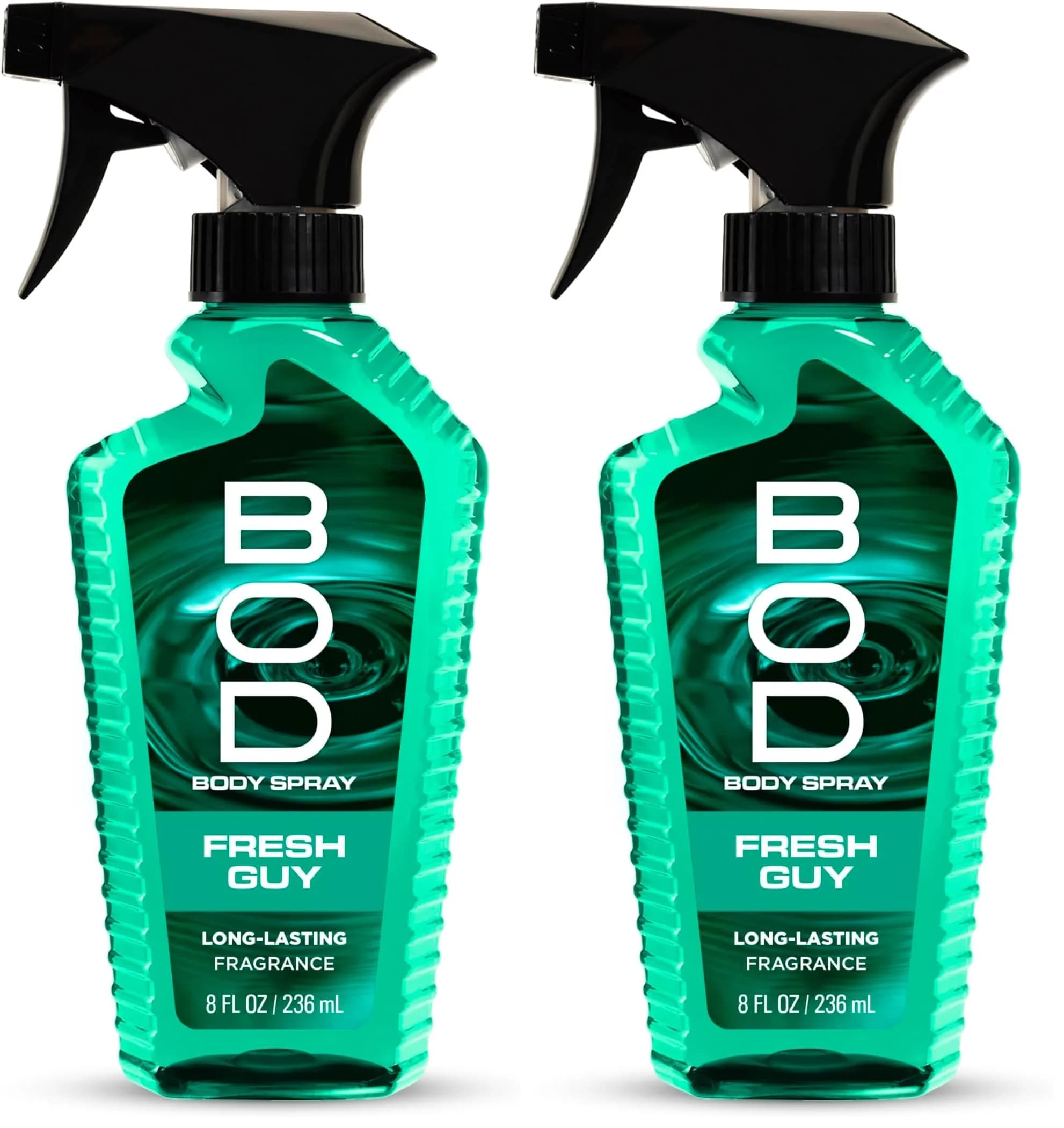 BOD man Fresh Blue Musk Green Body Spray 8 Fl Oz (Pack of 2) | Masculine Fragrance - main product image