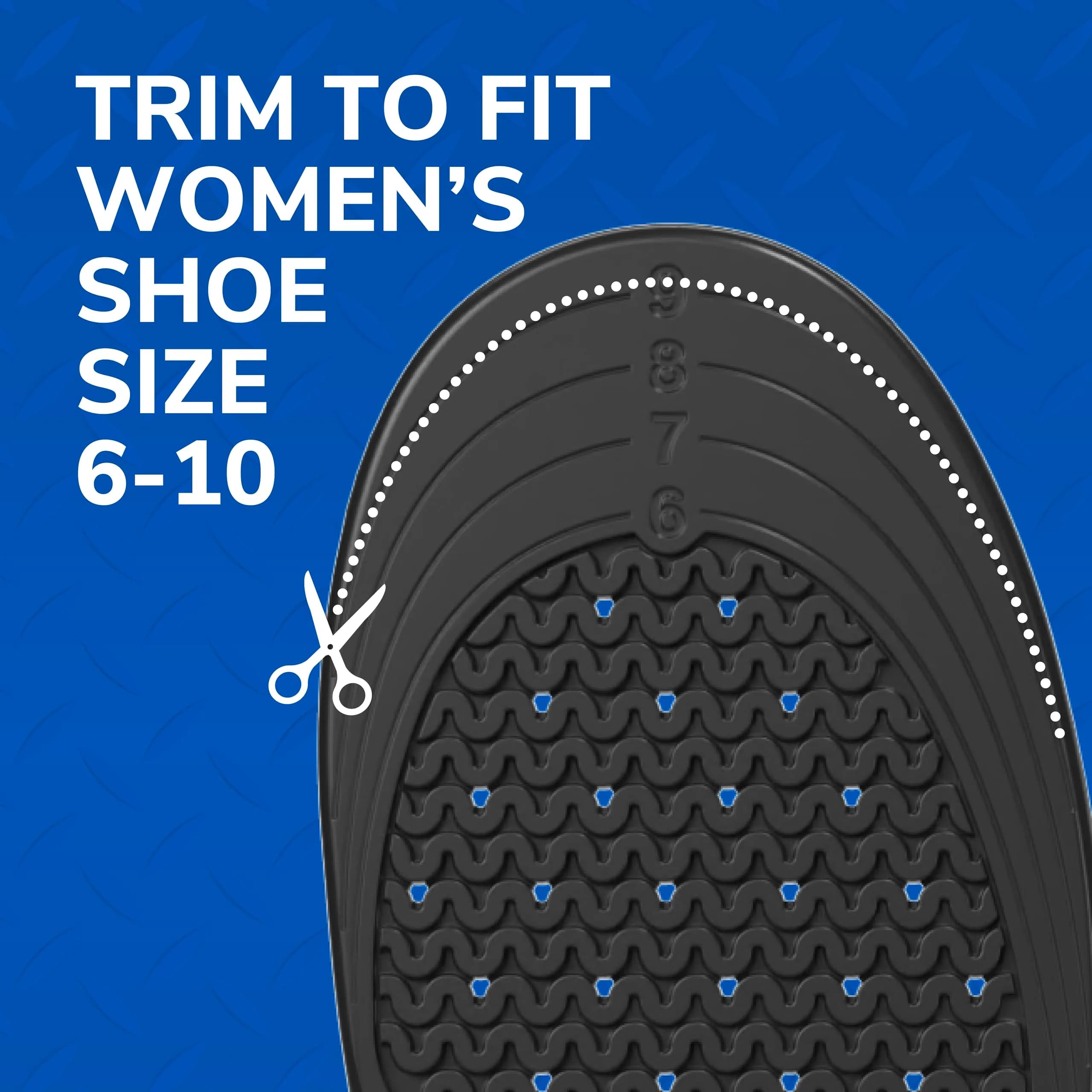Dr. Scholl's Superior Comfort Insoles for Women | Massaging Gel | All-Day Work | Pack of 2 | Trim to Fit - view 7