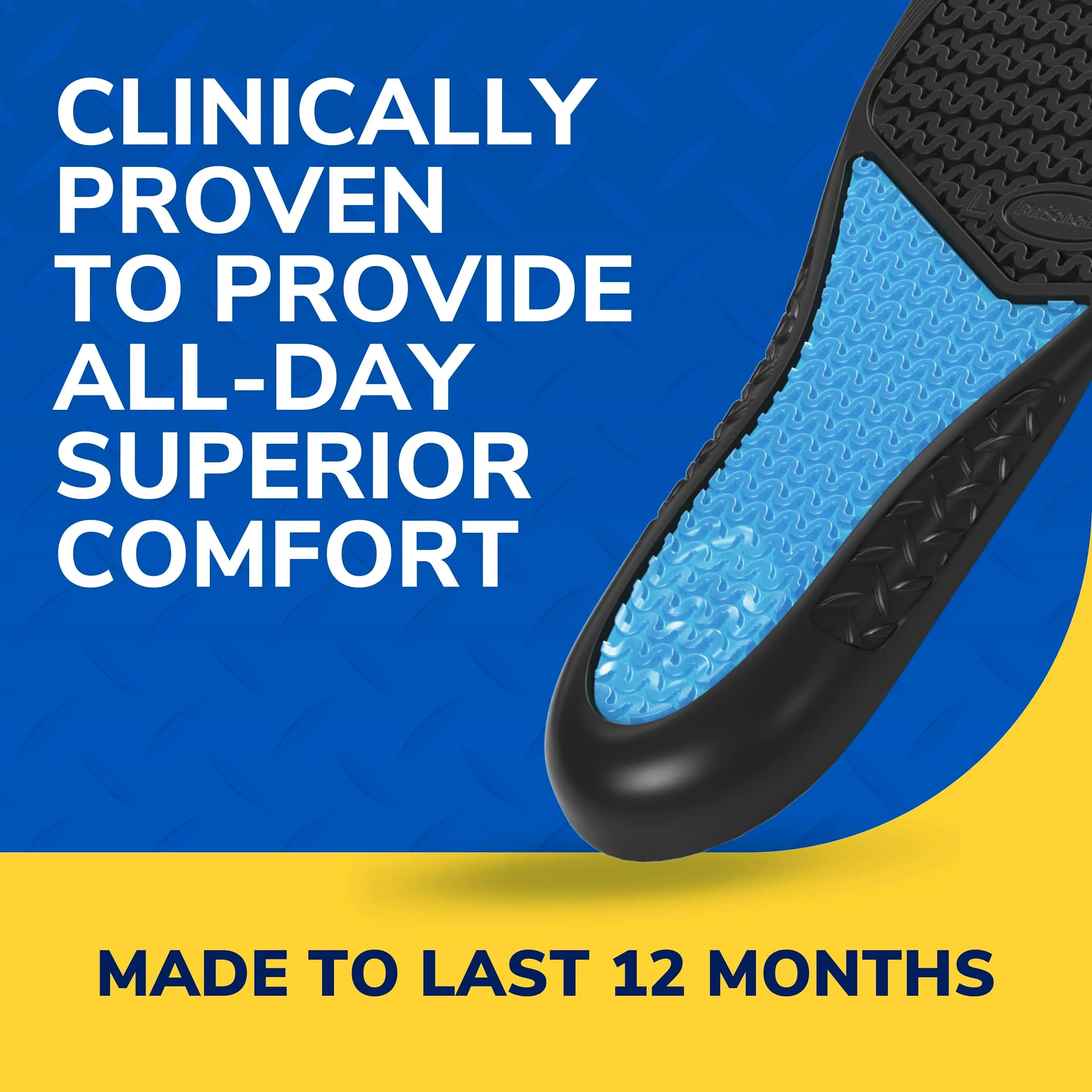 Dr. Scholl's Superior Comfort Insoles for Women | Massaging Gel | All-Day Work | Pack of 2 | Trim to Fit - view 3