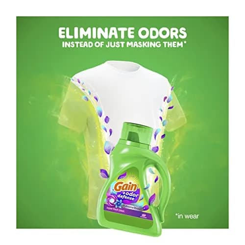 Gain Odor Defense Liquid Laundry Detergent Super Fresh Blast 308 fl oz (154 fl oz Pack of 2) | Fights Odor & Lasts thumbnail 4
