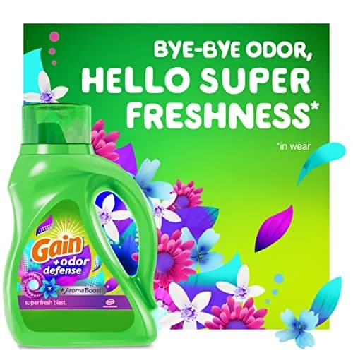 Gain Odor Defense Liquid Laundry Detergent Super Fresh Blast 308 fl oz (154 fl oz Pack of 2) | Fights Odor & Lasts thumbnail 6