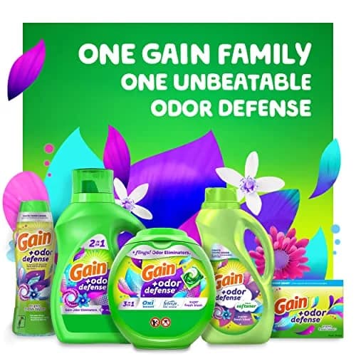 Gain Odor Defense Liquid Laundry Detergent Super Fresh Blast 308 fl oz (154 fl oz Pack of 2) | Fights Odor & Lasts thumbnail 7
