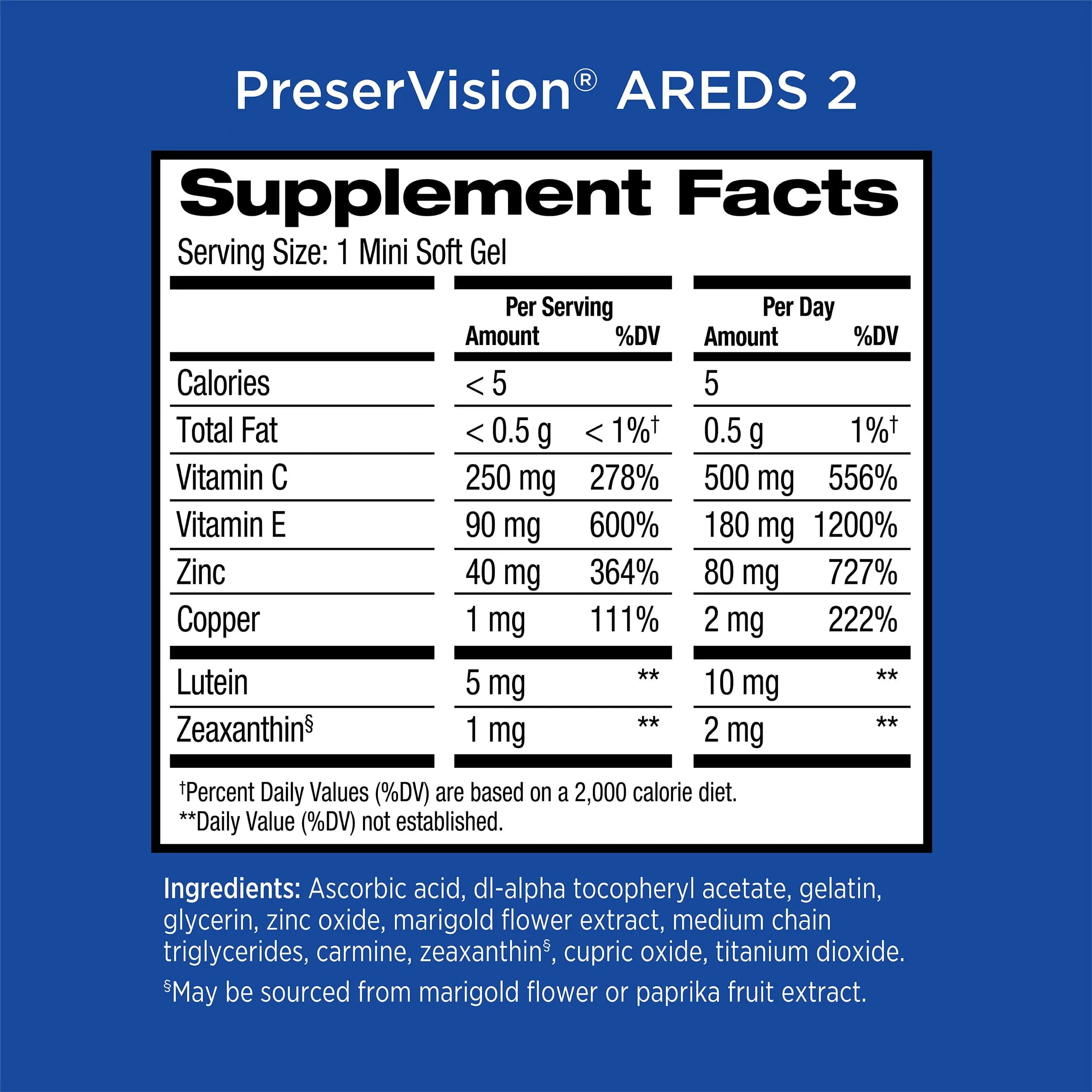 PreserVision AREDS 2 Eye Vitamins 120 Count (240 Softgels) | NEI Recommended Formula - view 6