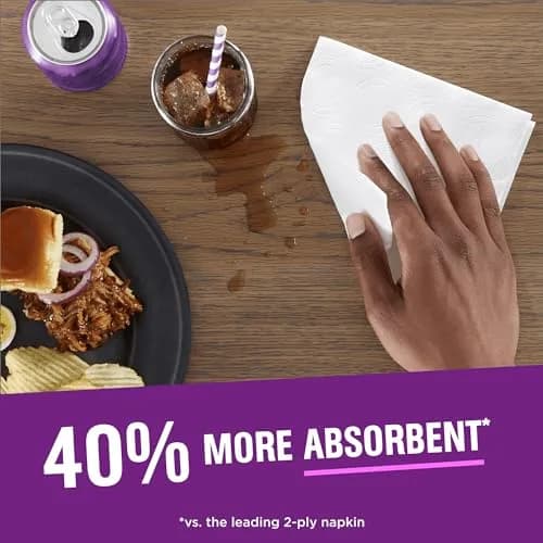 Vanity Fair Extra Absorbent Premium Paper Napkins 320 Count | Soft & Strong for Messy Meals thumbnail 7
