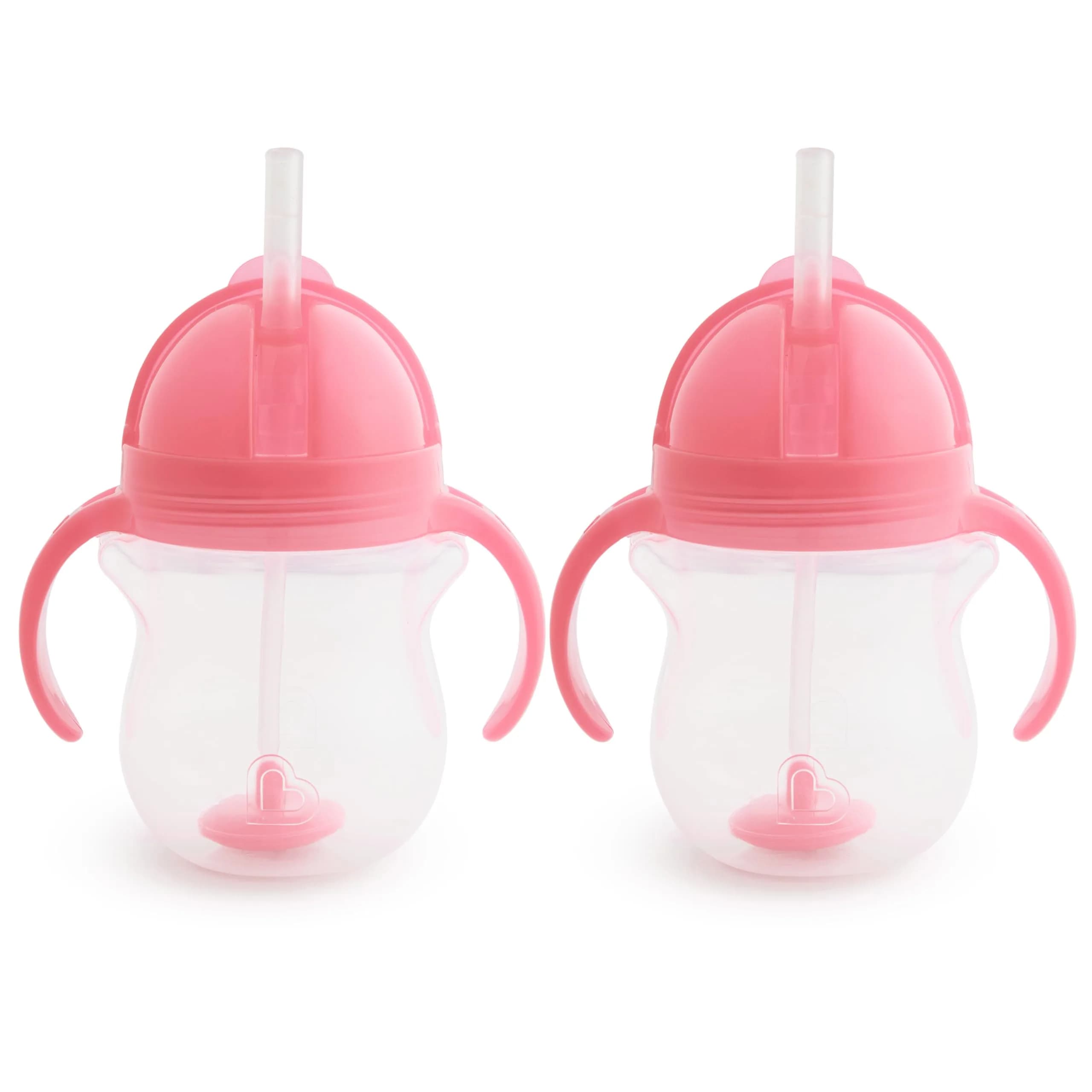 Munchkin Rosa 2 Count Any Angle Sippy Cup with Weighted Straw and Transition Handles, 200ml - main product image