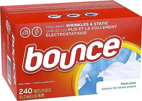 Bounce Fabric Softener Sheets Fresh Linen Scent 480 Count (2.2 kg / 4.8 lb) | Controls Static Cling & Reduces Wrinkles thumbnail 7