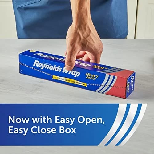 Reynolds Heavy Duty Aluminum Foil Roll 12 Inches Wide, 260 Sq. Ft. Total (Pack of 2) | Strong, Durable Foil for Grilling & Roasting thumbnail 4