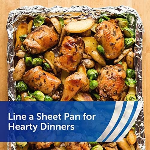 Reynolds Heavy Duty Aluminum Foil Roll 12 Inches Wide, 260 Sq. Ft. Total (Pack of 2) | Strong, Durable Foil for Grilling & Roasting thumbnail 6