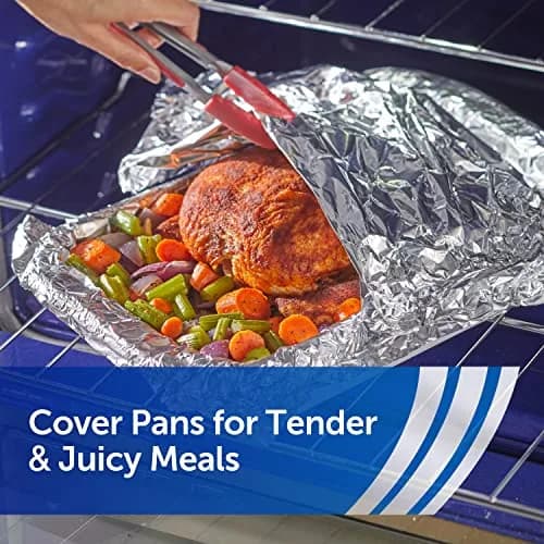 Reynolds Heavy Duty Aluminum Foil Roll 12 Inches Wide, 260 Sq. Ft. Total (Pack of 2) | Strong, Durable Foil for Grilling & Roasting thumbnail 8