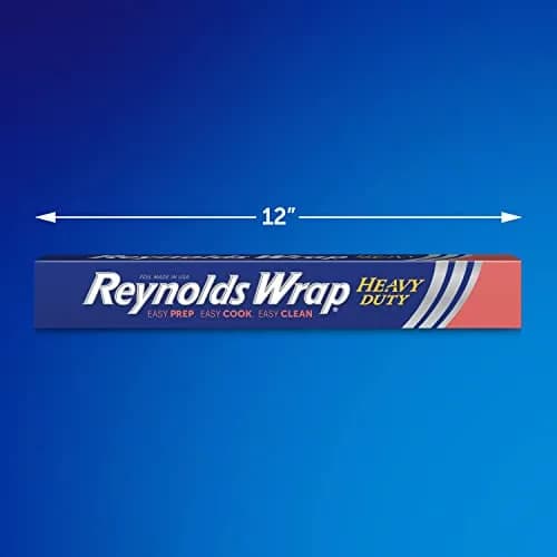 Reynolds Heavy Duty Aluminum Foil Roll 12 Inches Wide, 260 Sq. Ft. Total (Pack of 2) | Strong, Durable Foil for Grilling & Roasting thumbnail 2
