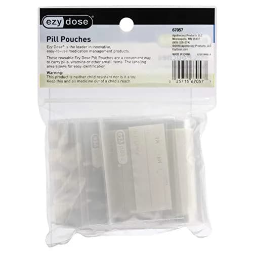 EZY DOSE Disposable Pill Pouches 100 Count (Pack of 2) | Clear Polyethylene Travel Bags thumbnail 4