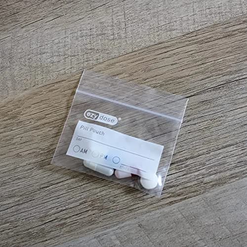 EZY DOSE Disposable Pill Pouches 100 Count (Pack of 2) | Clear Polyethylene Travel Bags thumbnail 5