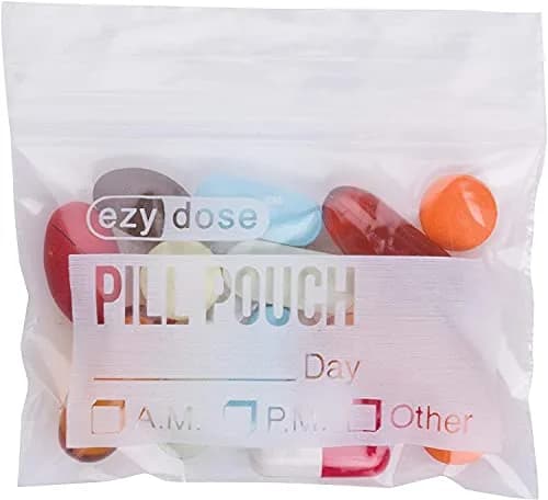 EZY DOSE Disposable Pill Pouches 100 Count (Pack of 2) | Clear Polyethylene Travel Bags thumbnail 3