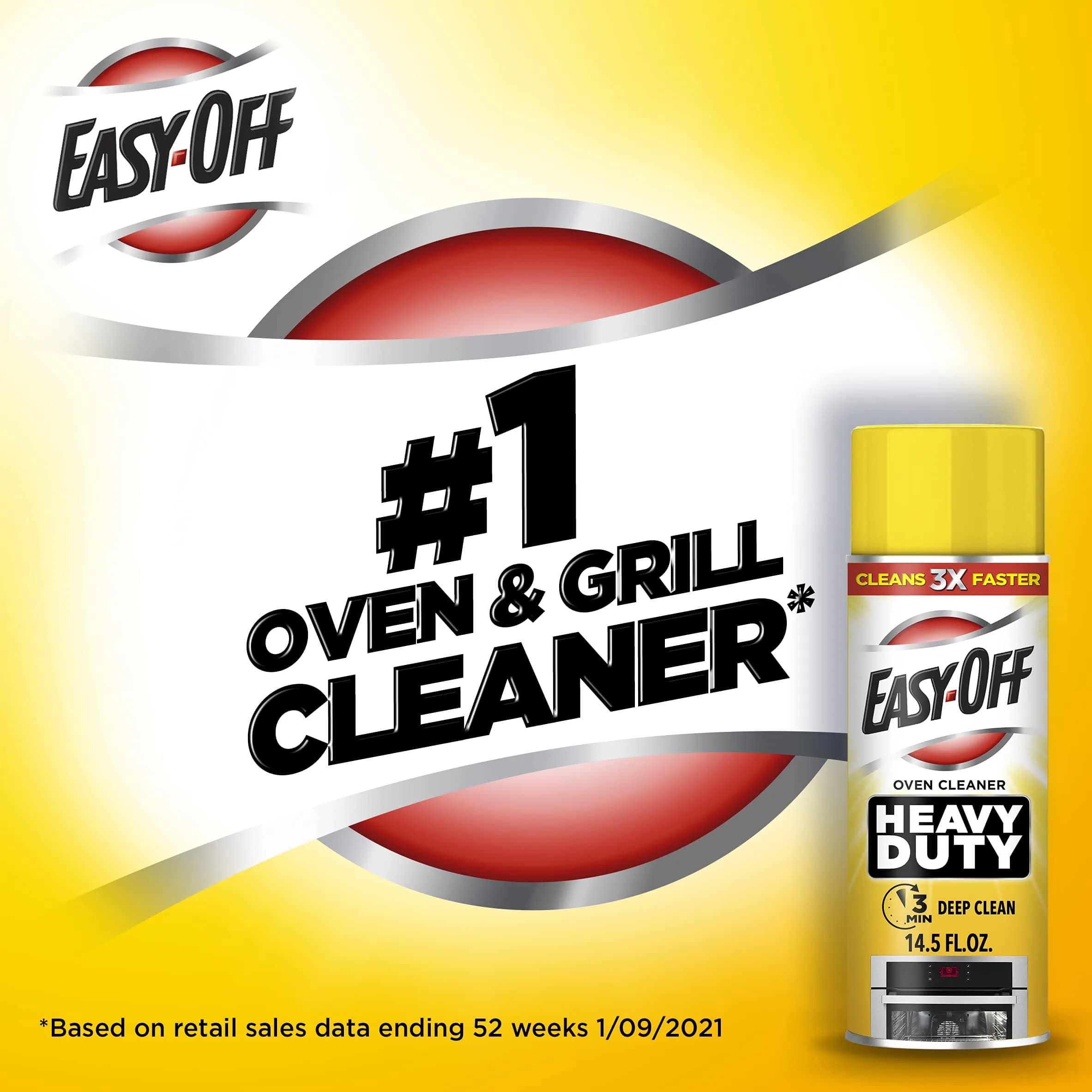 Easy Off Heavy Duty Oven Cleaner Foam 887ml (29 Fl Oz) | Powerful Grease & Burned-On Food Remover - view 4