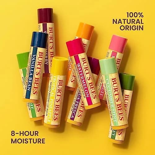 Burt's Bees Pomegranate Tint-Free Lip Balm 0.15 oz (0.44 ml) | Natural Conditioning Lip Treatment thumbnail 6
