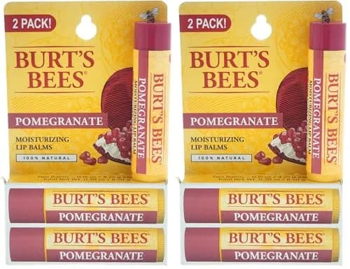Burt's Bees Pomegranate Tint-Free Lip Balm 0.15 oz (0.44 ml) | Natural Conditioning Lip Treatment thumbnail 1