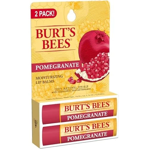 Burt's Bees Pomegranate Tint-Free Lip Balm 0.15 oz (0.44 ml) | Natural Conditioning Lip Treatment thumbnail 8