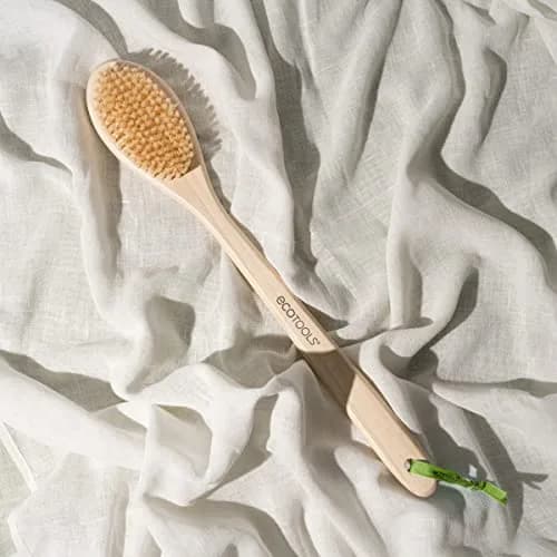 EcoTools Bristle Bath Brush with Long Bamboo Handle | Gentle Exfoliation for Back & Body (2-Pack) thumbnail 8