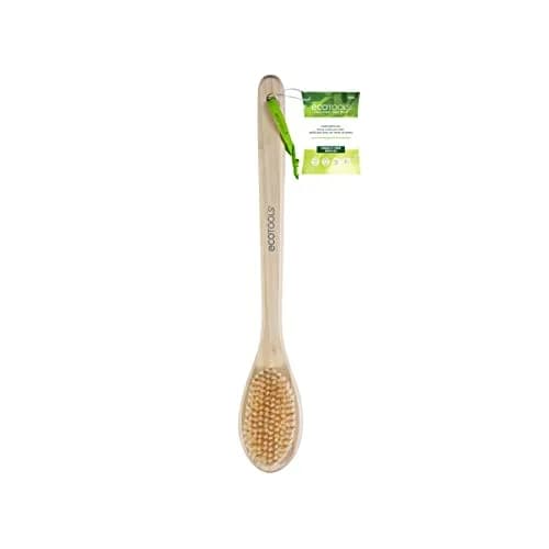 EcoTools Bristle Bath Brush with Long Bamboo Handle | Gentle Exfoliation for Back & Body (2-Pack) thumbnail 2