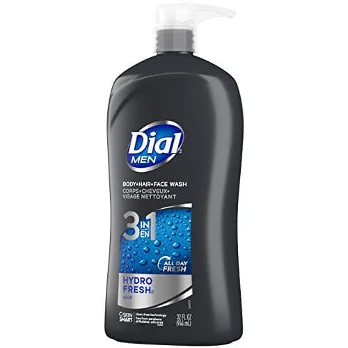 Dial Men Hydro Fresh 3in1 Body, Hair and Face Wash 1.89 L (64 Fl Oz) | All-Day Freshness thumbnail 4