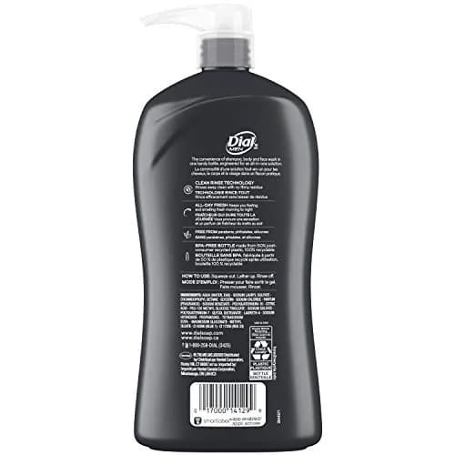 Dial Men Hydro Fresh 3in1 Body, Hair and Face Wash 1.89 L (64 Fl Oz) | All-Day Freshness thumbnail 2