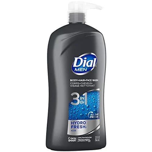 Dial Men Hydro Fresh 3in1 Body, Hair and Face Wash 1.89 L (64 Fl Oz) | All-Day Freshness thumbnail 3