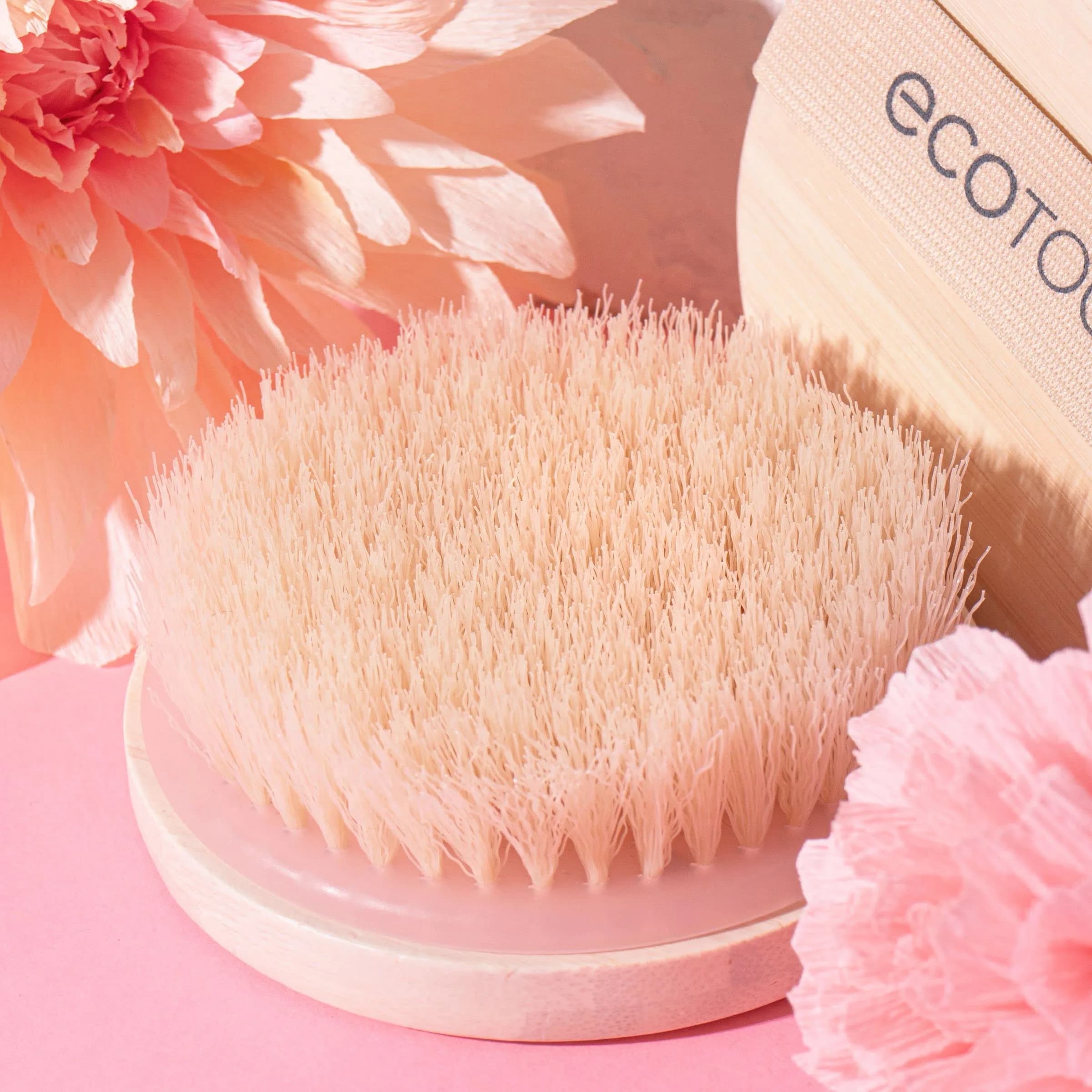 EcoTools Dry Body Brush, Vegan & Cruelty-Free | 2-Pack, Pink - view 6