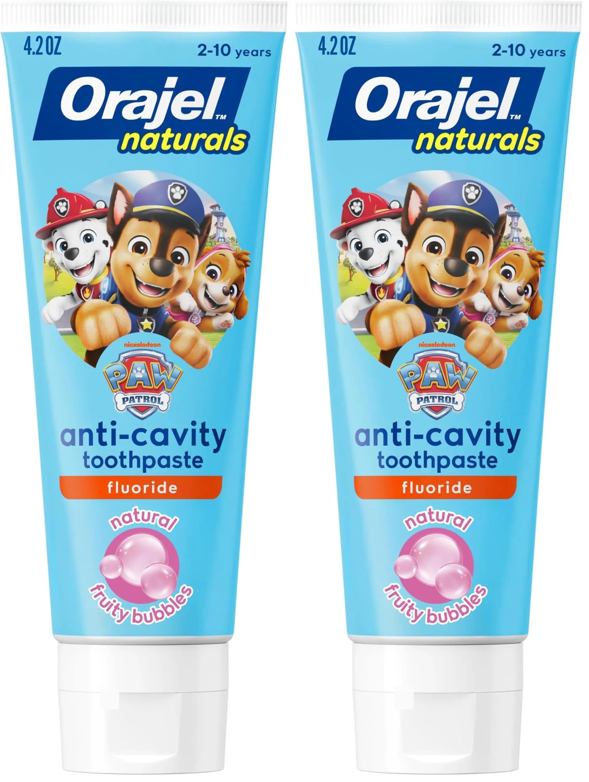 Orajel Kids Paw Patrol Fruity Bubble Fluoride Toothpaste 167ml (5.6oz) | Cavity Protection for Ages 2-10 - main product image