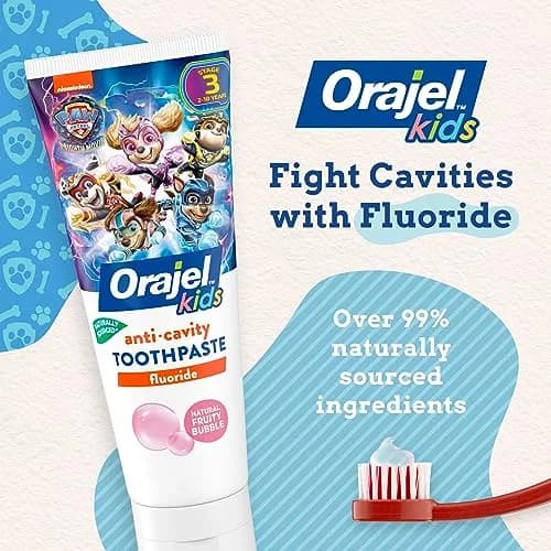Orajel Kids Paw Patrol Fruity Bubble Fluoride Toothpaste 167ml (5.6oz) | Cavity Protection for Ages 2-10 thumbnail 4