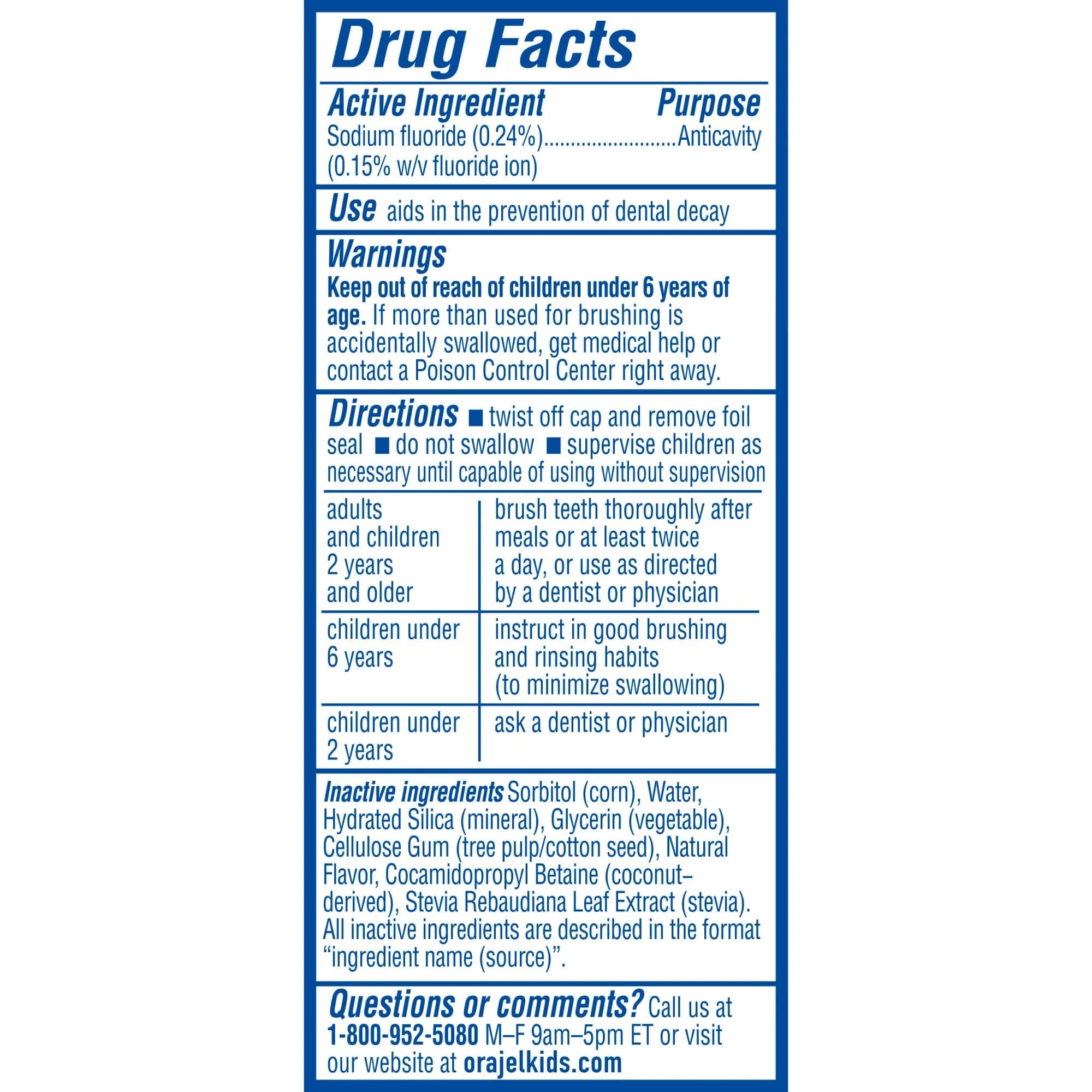 Orajel Kids Paw Patrol Fruity Bubble Fluoride Toothpaste 167ml (5.6oz) | Cavity Protection for Ages 2-10 - view 3