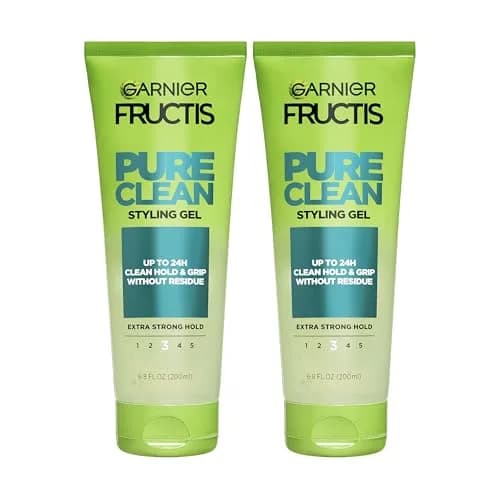 Garnier Fructis Pure Clean Styling Hair Gel Extra Strong Hold 24HRs 402ml (13.6 fl oz) | Non-Flaking, Non-Sticky Formula with Aloe thumbnail 1