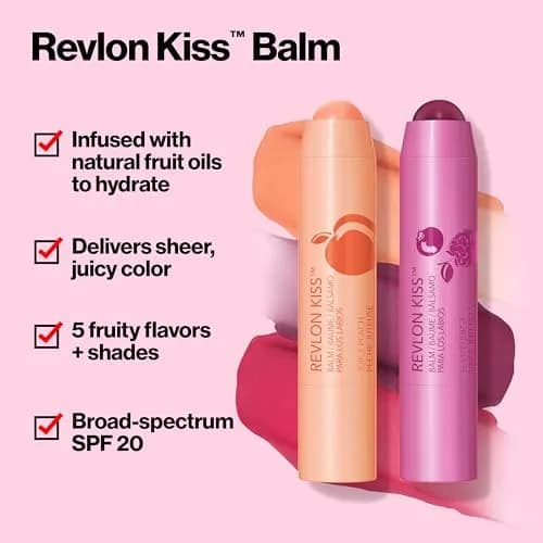 Revlon Kiss Tinted Lip Balm Berry Burst SPF 20, 0.09 Oz (Pack of 2) | Lasting Hydration - view 2